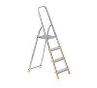 MonMobilierDesign ALVE escabeau 4 marches aluminium marchepied pliable G