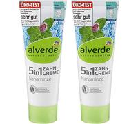 Alverde Lot de 2 dentifrices 5 en 1 Nanamine 75 ml