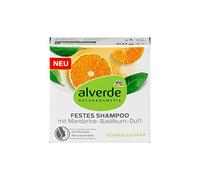 alverde Shampoing solide au basilic mandarine, 1 x 60 g