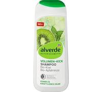 Alverde - Shampooing Volume/Volumen pour Cheveux fins et faibles - 200ml au kiwi bio et menthe pomme bio