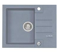 Alveus 4213004 | Évier de cuisine encastré en granit ROCK 30 | Finition/Couleur : Acier