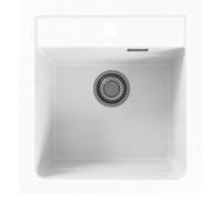 Alveus Atrox évier en granit 50x47 cm blanc 1131986