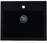 Alveus Atrox évier en granit 59x50 cm noir 1131996