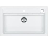 Alveus Atrox évier en granit 79x50 cm blanc 1140443