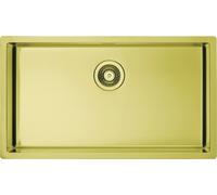 Alveus Monarch évier en acier inoxydable 79x45 cm doré 1117478