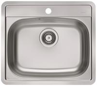 Alveus More évier en acier inoxydable 56x50 cm acier 1106813