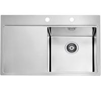 Alveus Pure évier en acier inoxydable 79x52.5 cm acier 1103651