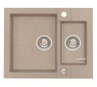 Alveus Rock évier en granit 59.5x47.5 cm gris/graphite/onyx 4218002