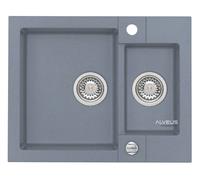 Alveus Rock évier en granit 59.5x47.5 cm gris/graphite/onyx 4218004