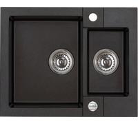 Alveus Rock évier en granit 59.5x47.5 cm gris/graphite/onyx 4218005