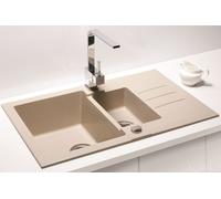 Alveus Rock évier en granit 78x48 cm beige 1217022