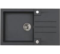 Alveus Rock évier en granit 78x48 cm gris/graphite/onyx 4203005