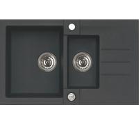 Alveus Rock évier en granit 78x48 cm gris/graphite/onyx 4217005