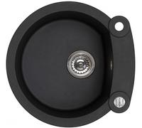 Alveus Rock'n'Roll évier en granit 53x53 cm noir 1211091