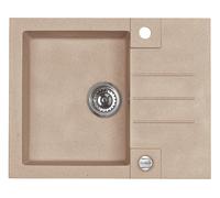 Alveus Rock'n'Roll évier en granit 59.5x47.5 cm beige 1213055