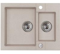 Alveus Rock'n'Roll évier en granit 59.5x47.5 cm beige 1218022