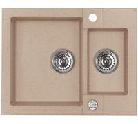 Alveus Rock'n'Roll évier en granit 59.5x47.5 cm beige 1218055