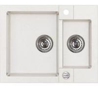 Alveus Rock'n'Roll évier en granit 59.5x47.5 cm blanc 1218011