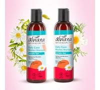 Alviana Daily Care Lot de 2 shampoings micellaires 200 ml Natural Mild Shampoing à la camomile biologique, nettoyage doux, hypoallergénique, peau sensible, qualité européenne