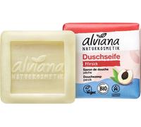 alviana Naturkosmetik Savon de Douche Solide à la Pêche - 100 g