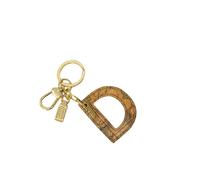 Alviero Martini 1a Classe - Élégant Porte-Clés en Cuir Beige - Femme - Accessoires - Brun - Taille: ONE Size