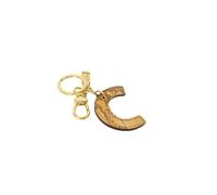 Alviero Martini 1a Classe - Porte-Clés en Cuir Beige Design Élégant - Femme - Accessoires - Jaune - Taille: ONE Size