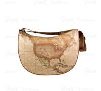 Alviero Martini 1a Classe - Soft Tracolla Mezzaluna Grande - Femme - Sacs - Beige - Taille: ONE Size