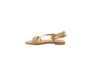 Alviero Martini 26EZ113629820 Sandales basses en polyuréthane pour femme, beige, 38 EU