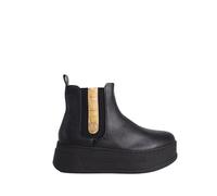 Alviero Martini Beatles Femme Geo Elevate 1 Classe Beige Z1211 Semelle caoutchouc logo 5,5 cm, Noir , 37 EU