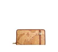 ALVIERO MARTINI PREMIÈRE W076 6000 Portefeuille unique beige foncé, Geo Classic, Géométrique