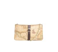 Alviero Martini Prima Classe Sangle 2 compartiments et chaîne acajou