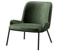 Alvin-fauteuil lounge en velours retro sauge