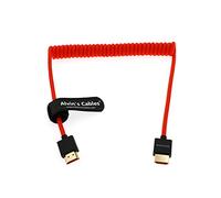 Alvin’s Cables 8K 2.1 Full HDMI Câble Spiralé Tressé pour Atomos Ninja-V 4K-60P Enregistrement de Z-CAM pour Canon-C70, pour Sony A7S3,A9,A74 (18 à 28'')