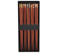 Alvinlite Baguettes en Bois Baguettes en Bois sculptées à la Main japonaises Coffret Cadeau 5 Paires Baguettes