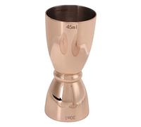 Alvinlite Double Cocktail Jigger Shot Mesure Acier Inoxydable Jigger Miroir Finition Polie Alcool Tasse À Mesurer Bar Outil pour Barman 30-45ml(Le cuivre)