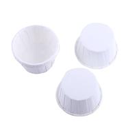 Alvinlite Doublures de Cupcake en Papier 100PCS Muffin Baking Cup Case Moule pour la fête d'anniversaire de Mariage à la Maison(Blanc)