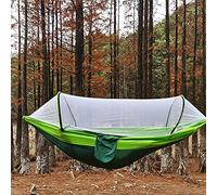 Alvinlite Hamac De Camping avec Moustiquaire, Hamac Simple Portable, Hamacs Suspendus Légers, Tente Hamac en Nylon, pour Intérieur, Extérieur, Sac à Dos, Voyage, Terrasse, Randonnée(Fruits Verts)