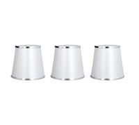 Alvinlite Lot de 3 Abat-Jour pour Lustre, Abat-Jour pour Lampes Modernes Qui se clipsent sur l'ampoule Cloche pour Remplacement de Suspension de Lustre de Sol