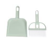 Alvinlite Mini Dust Pan et Brush Set Multifonctional PlasticCacact Dust Pan et Hand Broom pour nettoyer Bureau de bureau Home School (Nordic Green)