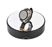 Alvinlite Présentoir Rotatif électrique à 360 ° - Affichage de Support de Chaussures de Montre de Bijoux de Plateau tournant de Vitesse réglable de Surface de Miroir