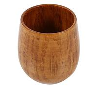 Alvinlite Tasse en Bois de Couleur Bois Originale Tasse en Bois Naturel Fait à la Main café thé bière jus Tasse de Lait(Grande Tasse) Tasse