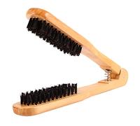 AlvinliteHome Peigne double brosse à cheveux lissante en bois anti-statique double face brosse à cheveux peigne pince à cheveux brosse à cheveux pour coiffage