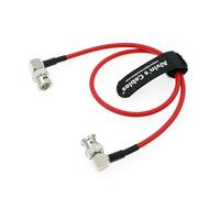 Alvin's Cables 12G SDI Câble Coaxial Flexible BNC Mâle à Mâle à Angle Droit pour Red Komodo | Atomos Monitor Câble Blindé 75 Ohm pour Caméra Vidéo 4K