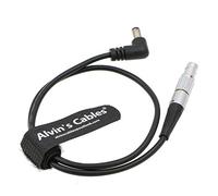 Alvin's Cables 2 Broches Mâle à DC Angle Droit Câble pour Teradek Bolt Transmitter Tilta Battery Plate 45CM