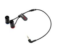 Alvin's Cables 3,5 mm TRS à Dual XLR Câble Splitter mâle y mâle, 1/8 '' TRS à 2 Câble Audio à 3 Broches à 3 Broches pour Røde Wireless Go II Mixpre Enregistreur Non équilibré, 45cm | 18inches