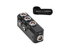 Alvin's Cables 4X entrée/Sortie 2 Broches 0B 302 Câble Mini Répartiteur Amélioré 2-Pin-Female vers 3X 2Pin Output Power-Supply-Distributor-Box pour Arri Alexa|Steadicam|Teradek Bond|SmallHD