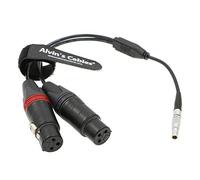 Alvin's Cables 5 Broches à Deux XLR 3 Broches Femelle Câble Audio d'entrée pour Z CAM E2 Caméra