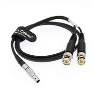 Alvin's Cables 5 Broches Mâle à Deux BNC Timecode Câble d'entrée pour Sound Devices XL-LB2 1M