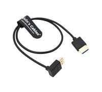 Alvin's Cables 8K Cable HDMI 2.1 Haut Débit pour Atomos Ninja V Moniteur Droit à vers Le Haut Angle Cable Hdmi Coudé pour Z CAM E2, pour Sony FS5 | FS7| A7S3 Caméras 19,68pouces|50CM