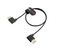 Alvin's Cables 8K Cable HDMI 2.1 Haut Débit pour Atomos Ninja V Moniteur Gauche à Droite Angle Cable Hdmi Coudé pour Z CAM E2, pour Sony FS5 | FS7| A7S3 Caméras 19,68 Pouces|50CM